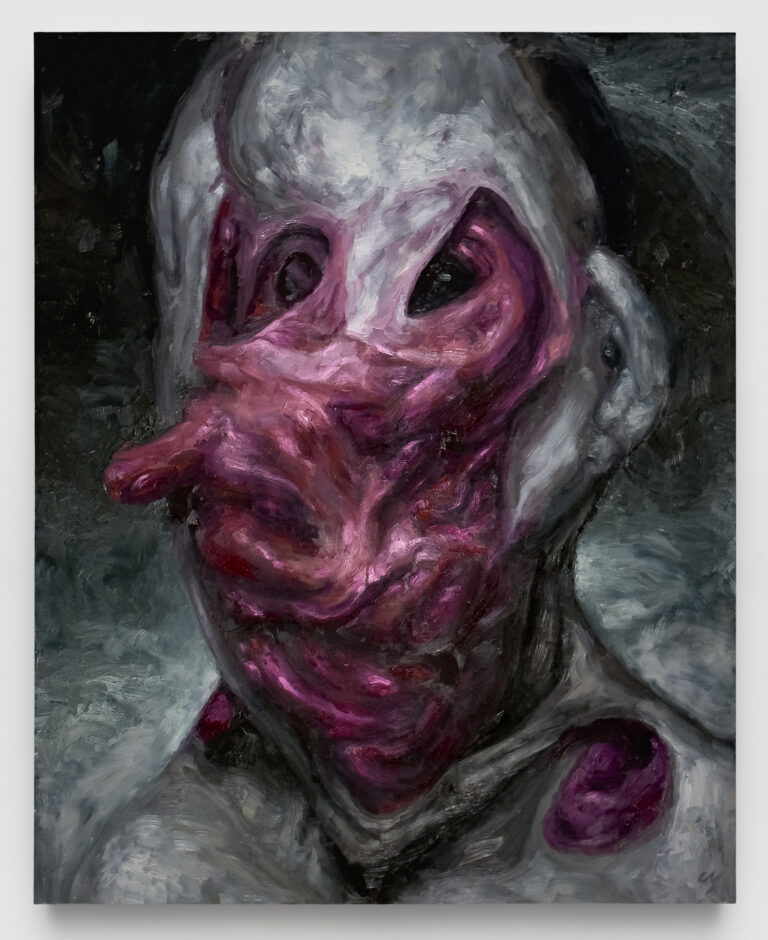 Ciro MacCord's oil paint canvas portrait depicting a metamorphic entity